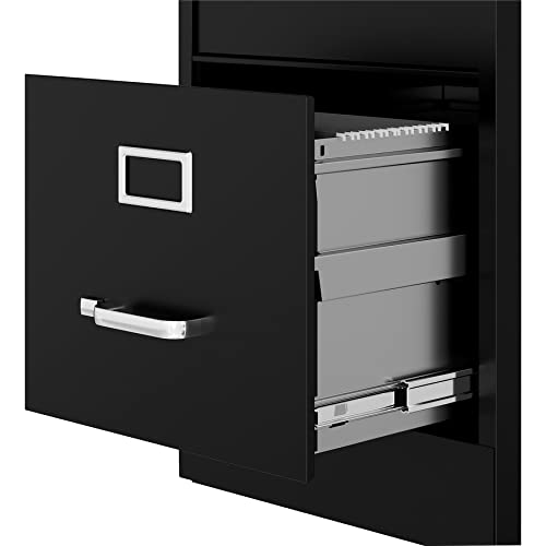 Lorell Fortress Commercial File Cabinet, Black