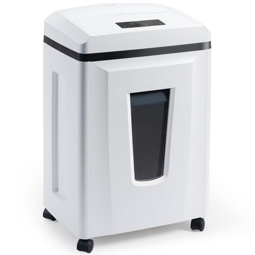 Kitnery Micro Cut Paper Shredder: High Security Heavy Duty Shredder for Home Office, 6 Sheets, 56dB, 6 Gal Bin