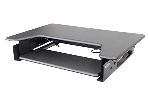 Kantek Sit to Stand Desktop Riser, Black (STS900)