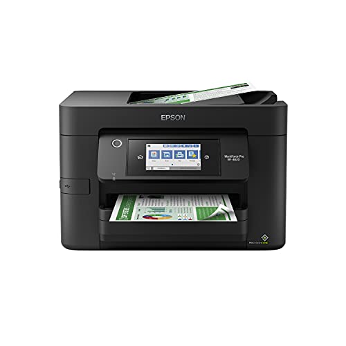 Epson Workforce Pro WF-4820 Wireless All-in-One Printer with Auto 2-Sided Printing, 35-Page ADF, 250-sheet Paper Tray and 4.3" Color Touchscreen, Compatible with Alexa (Renewed)