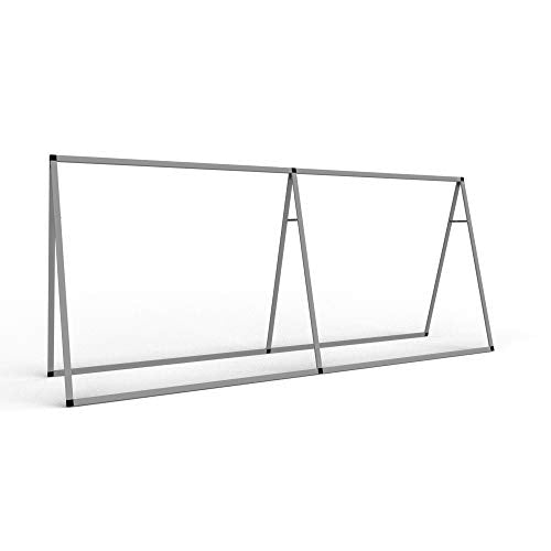 Vispronet Horizontal Banner A-Frame – 3ft x 7ft Outdoor Sideline Banner Stand – Portable and Weather-Resistant Frame Banner – Promotional and Sporting Events