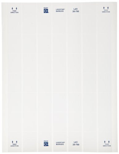 Brady LAT-39-799-2.5 1" Width x 1.437" Height, B-799 Nylon Cloth, Matte Finish White Laser Printable Label (Pack of 2500)
