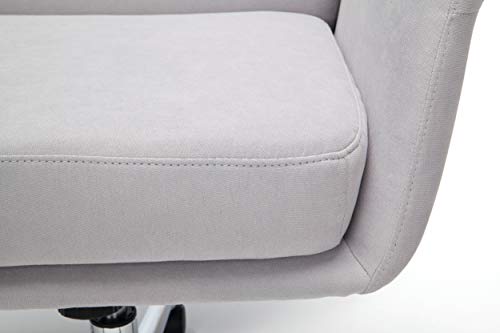 OFM 733-F Modern Fabric Upholstered Office, Cushioned Arm Chair, Grey