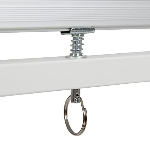 Flash Furniture HERCULES Series 53"W x 59"H Reversible Mobile Cork Bulletin Board and White Board with Pen Tray