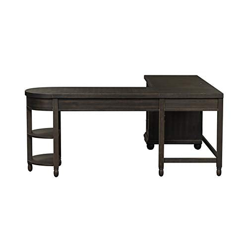 Liberty Furniture Harvest Home Black L Shaped Desk Set