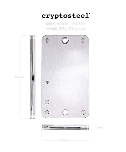 Cryptosteel MNEMONIC Cold Storage Wallet for Cryptocurrency