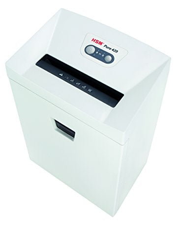 HSM Pure 420c Cross-Cut Shredder - 16-Sheet Capacity - 9.2-Gallon Bin