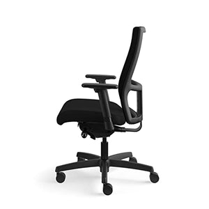 HON Ignition Series Mid-Back Work Chair - Black Mesh Office Desk Chair (HIWM2)