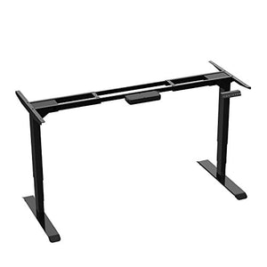 AIMEZO Electric Stand Up Desk Frame w/Dual Motor 50.8"H Height Adjustable Standing Desk Base Home Office DIY Ergonomic Workstation w/ 4 Memory Keypad