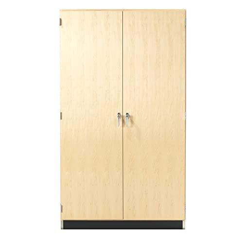 Diversified Woodcrafts Perspective Flat Paper Storage Cabinet with Drawers, Large, Maple