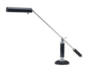 House Of Troy P10-192-627 Portable Piano/Desk Lamp, Chrome with Black
