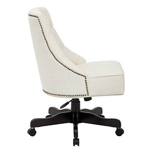 INSPIRED by Bassett BP-REBEX-L32-osp Rebecca Office Chair, Linen
