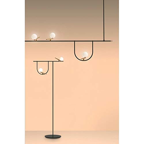 Artemide Yanzi Floor LED 20W 3000K Floor Lamp Brass Glass Neri&Hu