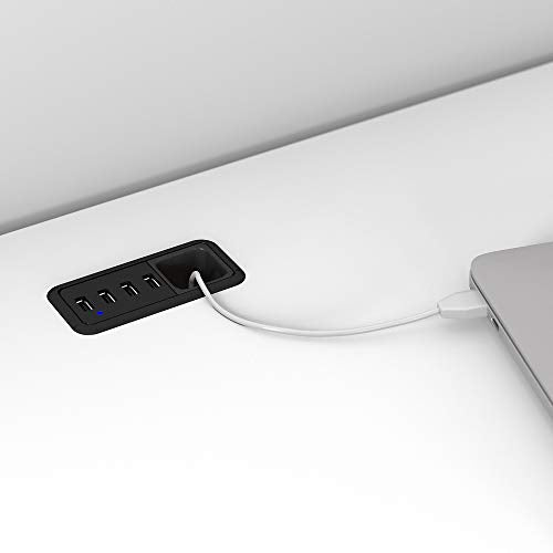 Bush Furniture Cabot 60W L Shaped Computer Desk, White
