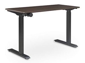 Serta Creativity Electric Height Adjustable Desk, 47" Inch Wood Desktop Sit Stand Table for Office, Work from Home Furniture, Easy to Assemble, Dark Brown