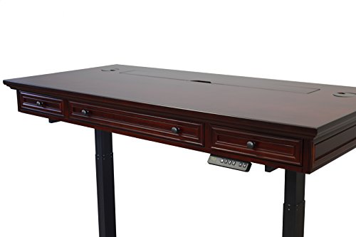 Martin Furniture MV384T-KIT Mount View Electric Sit/Stand, Brown