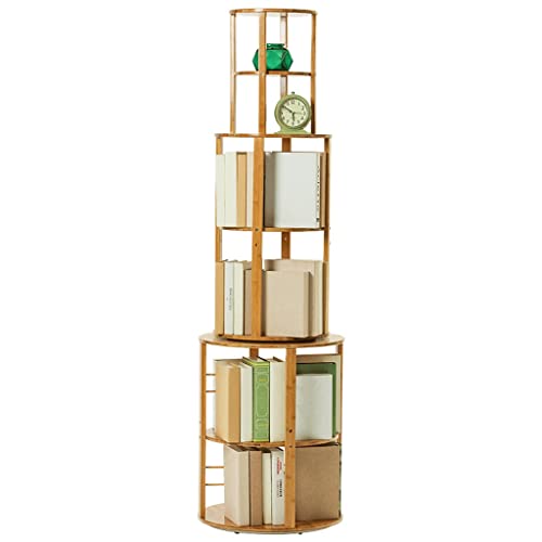 Rotating Bookshelf Bookcase Multi-Layer Storage Rack