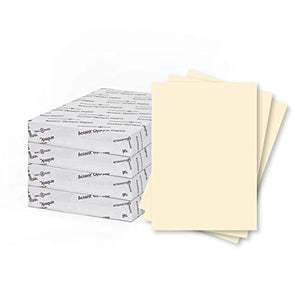 Accent Opaque Cream Printer Paper, 8.5” x 14” 28lb Bond/70lb Text Copy Paper – 2,000 Sheets (4 Reams) – Premium Computer Paper with Smooth Finish – 97 Bright, 104gsm – Warm White Copy Paper – 188127C