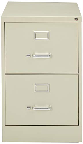 Lorell 2-Drawer Vertical File, Legal, 18 by 26-1/2 by 28-3/8-Inch, Putty