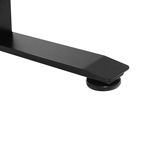 Seville Classics AIRLIFT S3 Electric Standing Desk Frame (Max. Height 50.4") /w 4 Memory Buttons LED Height Display - Base Only, Extends 45" to 62.9" W, 3-Section Base, Dual Motors, Black