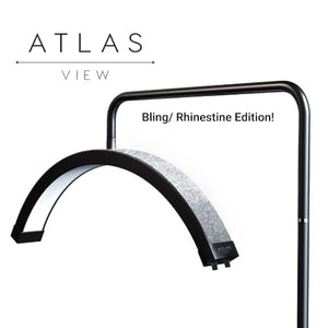 Atlas View Diamond Bling LED Floor Light for Estheticians, Tattoo Artists, and Facialists
