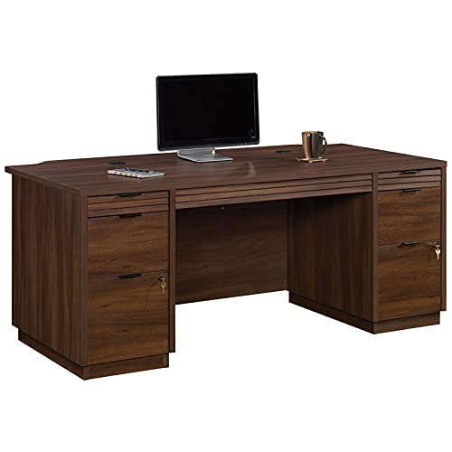 Home Square 2-Piece Set: Executive Desk & Utility Stand Library Base