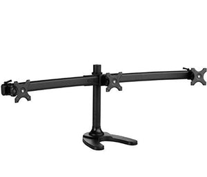 Atdec SD-FS-T Spacedec Triple Monitor Mount with Freestanding or Bolt Through Mounting Option and 75x75/100x100mm VESA Support, Black