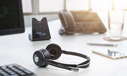 Avaya Compatible Jabra Engage 75 Wireless Headset Bundle with EHS Adapter for IP Office - Agent | Bluetooth Phones, PC/MAC USB, Select Avaya Desk Phones Compatible - 2410, 2420, 5410, 6416 D+M, 6424 D