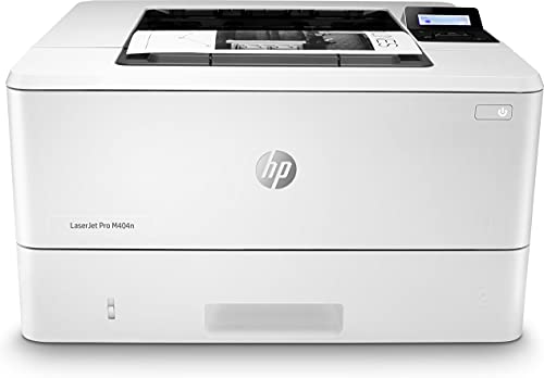 HP Laserjet Pro M404DN Monochrome Laser Printer with Built-in Ethernet & Duplex Printing, White