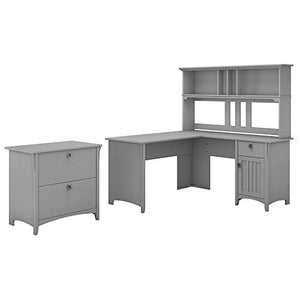 Bush Furniture Salinas Home Office Desk, 60W, Cape Cod Gray