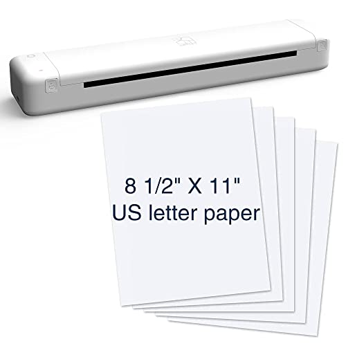Thermal Printer HPRT - MT800Q Portable Mini Printer, Wireless Printer for iPhone and Computer, The Best Small Printer Support 216mm Width A4 Paper, Home Use, Office, Travel and Mobile Printer
