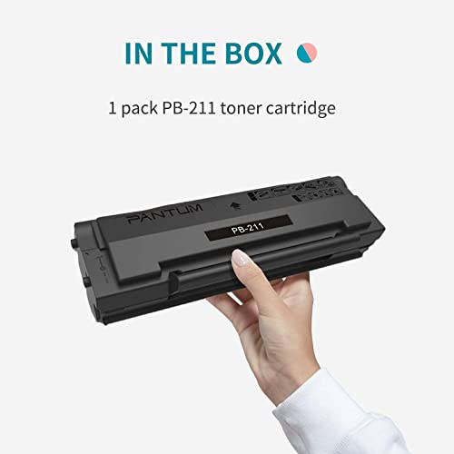 All in One Laser Printer Scanner Copier with Auto Document Feeder, Wireless Multifunction Black and White Laser Printer, Pantum M6552NW(W4G61A) White with PB-211 Toner
