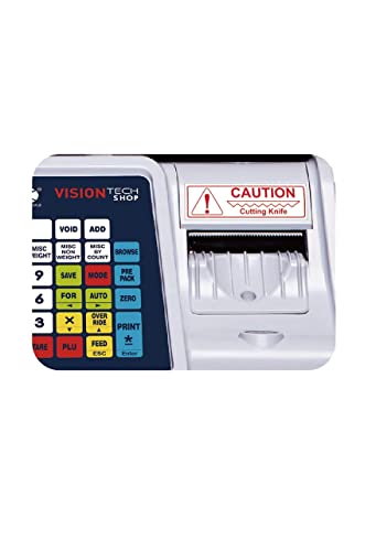 VisionTechShop DLP-300 Label Printing Scale Pole Display, 30/60lbs Capacity, 0.01/0.02lbs, NTEP Legal for Trade