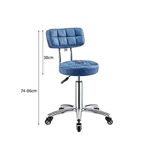 DWILKE Office Swivel Chair with Caster Wheels - Blue