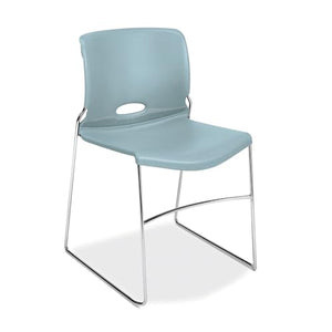 HON Olson Stacker High-Density Steel Stacking Chair, Surf Shell, 4/Carton (HON4041BU)