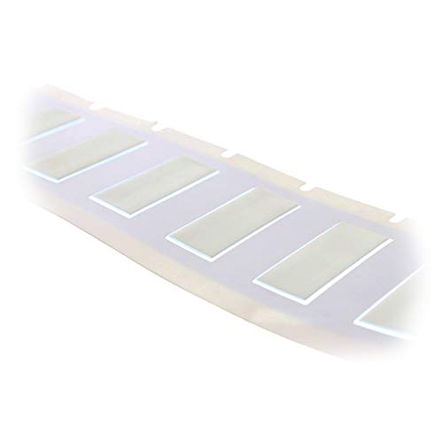 Brady BM71-250-1-342 Bulk BMP71 PermaSleeve Wire Marker Sleeves, 0.439" Height, 1.015" Width, Polyolefin (B-342) White (Roll of 1000)