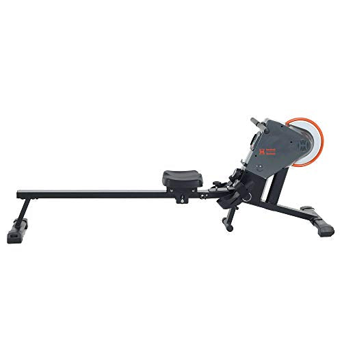 Women’s Health Men’s Health Bluetooth Rower Rowing Machine with 6 Month Free MyCloudFitness App, Black (1638)