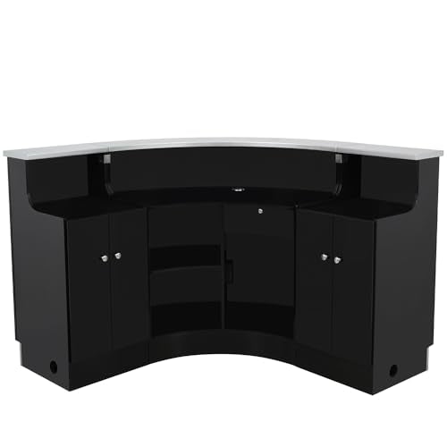 Dir LED Illuminated Curved Reception Desk