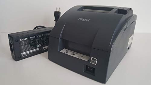 Epson C31C514767 Epson, TM-U220B, Dot Matrix Receipt Printer, Ethernet (E04), Epson Dark Gray, Auto Cutter, Power Supply Included Replaces C31C514667 (Renewed)
