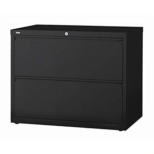 Scranton & Co 2 Drawer Lateral File Cabinet in Black