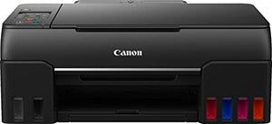 Canon PIXMA G6 20 MegaTank All-in-One Wireless Color Photo Inkjet Printer, Black - Print Copy Scan- 2-Line Mono LCD, Print up to 3800 4" x 6" Photos, 4800 x 1200 dpi, 6-Color Dye-Based Inks, 8.5 x 11
