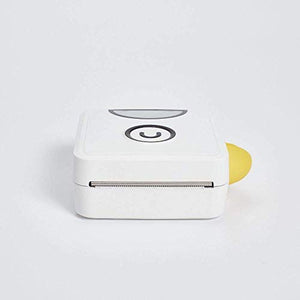 PoooliPrint L2 Inkless Pocket Printer, Yellow + White Sticky Paper 3 Rolls