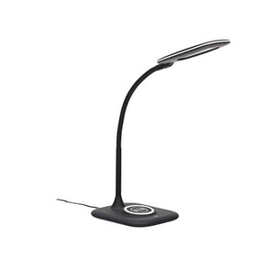 Essentials by OFM ESS-9004-8PK-BLK Ofm Essentials LED Desk Lamp with Integrated Wireless Charging Station (Pack of 8), Black
