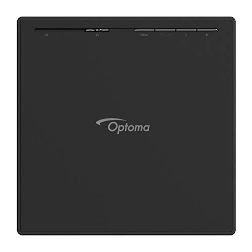 Optoma Portable LED UHD 4K Smart Projector Works with Alexa & Google Assistant (UHL55) with Carbon Steel Projector Ceiling Mount, 2X 6ft HDMI Cable, 6-Outlet Surge Adapter & 1 Year Extended Warranty