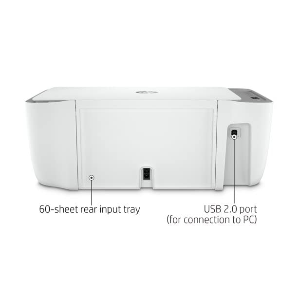 HP DeskJet 2755e Wireless Color All-in-One Printer, Print Scan Copy, Wireless Printing, Dual-Band Wi-Fi, LCD Display, 1200X 1200dpi, W/Silmarils Printer Cable