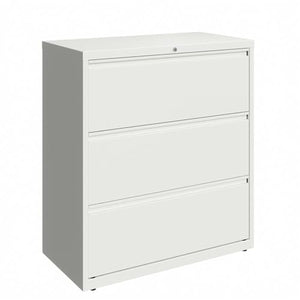 Hirsh Industries 36-in Wide HL10000 Series 3 Drawer Metal Lateral File Cabinet White