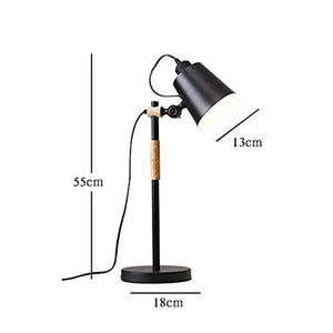 None Modern LED Desk Lamp Adjustable Table Lamp for Study Office Reading Bedroom - White/Black