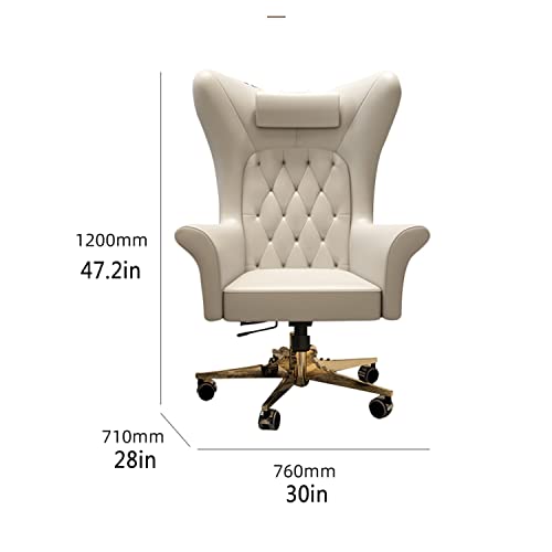 JTKDL Luxury Office Chair, Adjustable Ergonomic Boss Chair