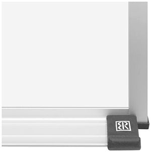 Best-Rite 212AG Deluxe Dura-Rite Dry Erase Whiteboard, Aluminum Trim & Maprail, 4 x 6 Feet