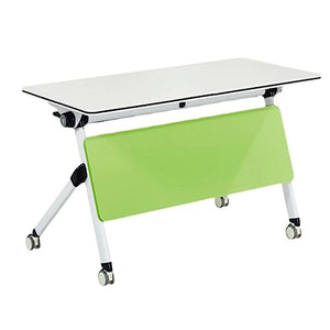 TeMkin Portable Lightweight Rolling Conference Training Table with Wheels
